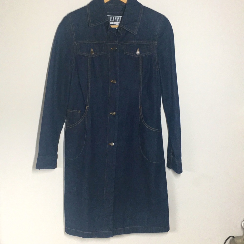 Rampage dark denim trench